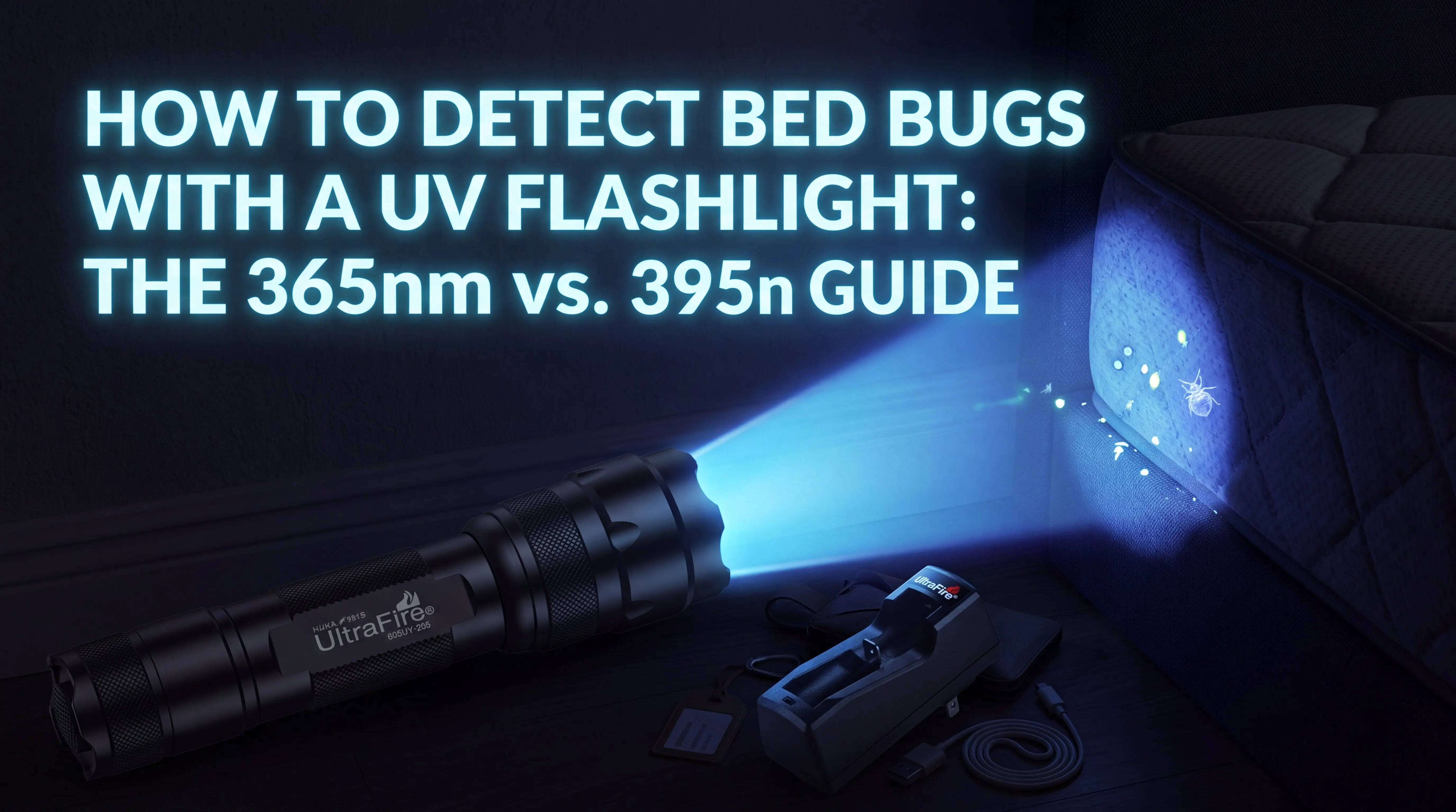 How to Detect Bed Bugs with a UV Flashlight: The 365nm vs. 395nm Guide