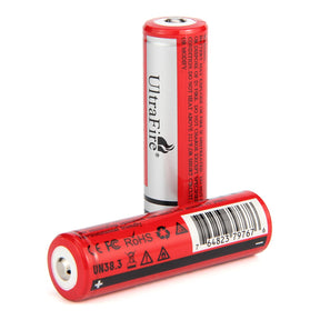 UltraFire 2600mAh 3.7V 18650 Li-ion Rechargeable Battery Without Protection Board (2PCS)