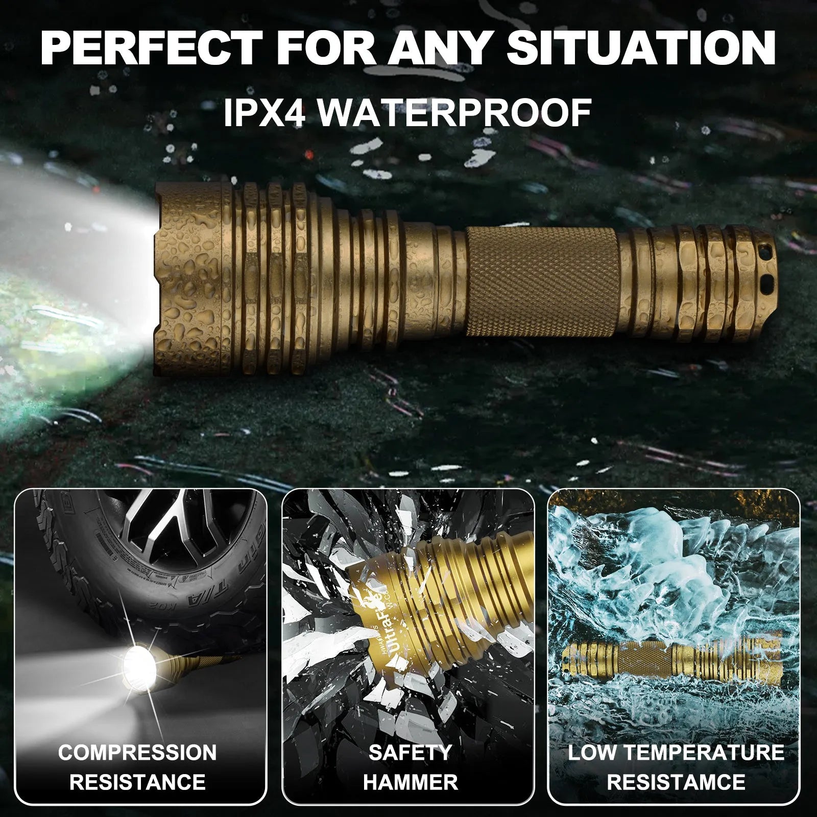 UltraFire Upgraded version C8 Tactical Flashlight