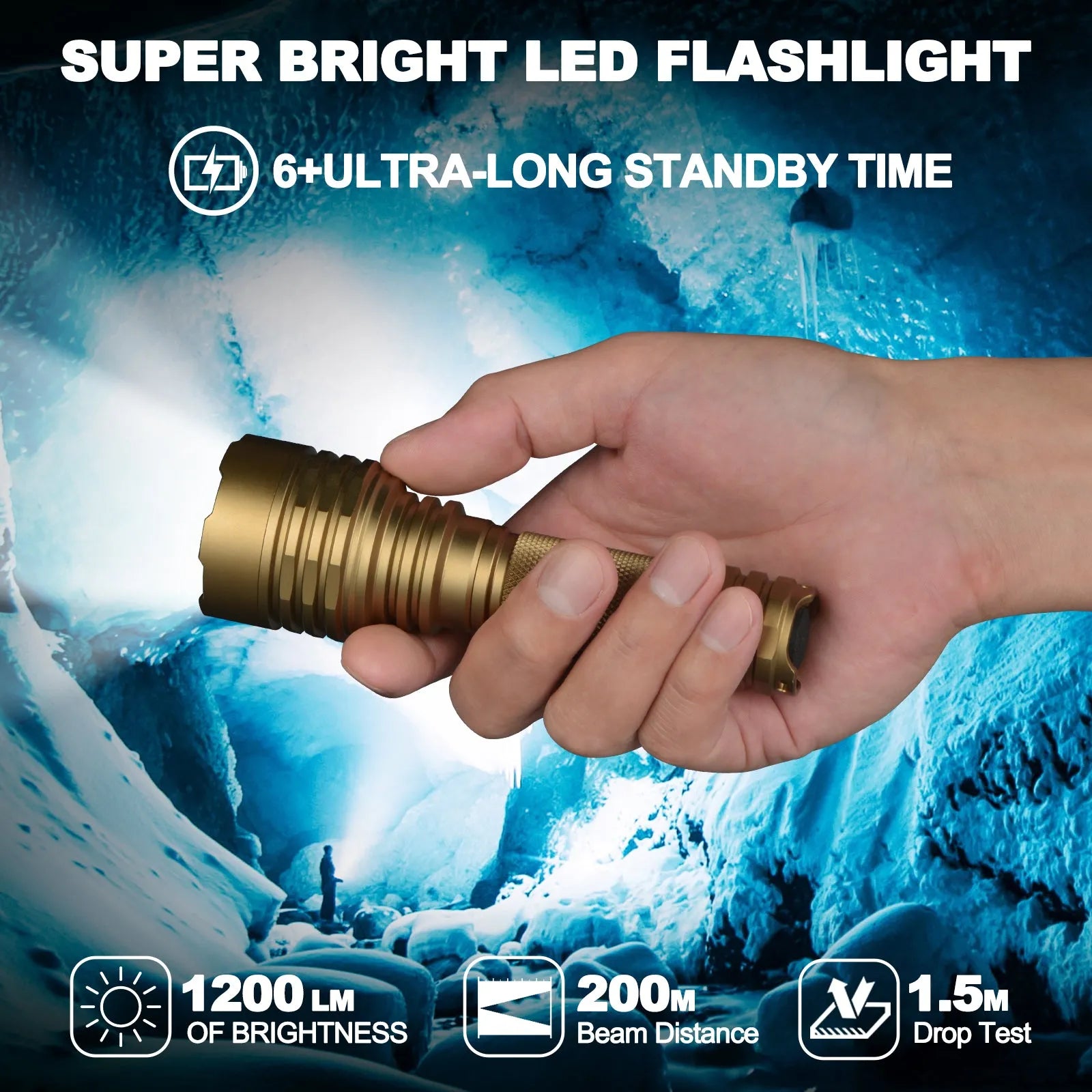 UltraFire Upgraded version C8 Tactical Flashlight