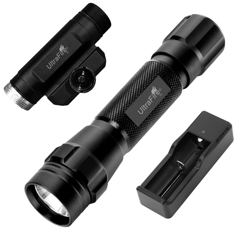 best high lumen rechargeable tactical flashlight UltraFire® T1 Tactical Flashlight