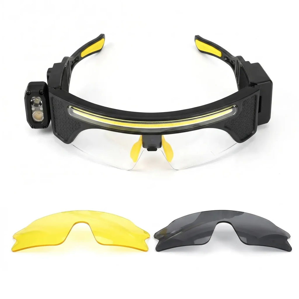 UltraFire® MEC-X2 LED Safety Glasses with Built-In Work Light
