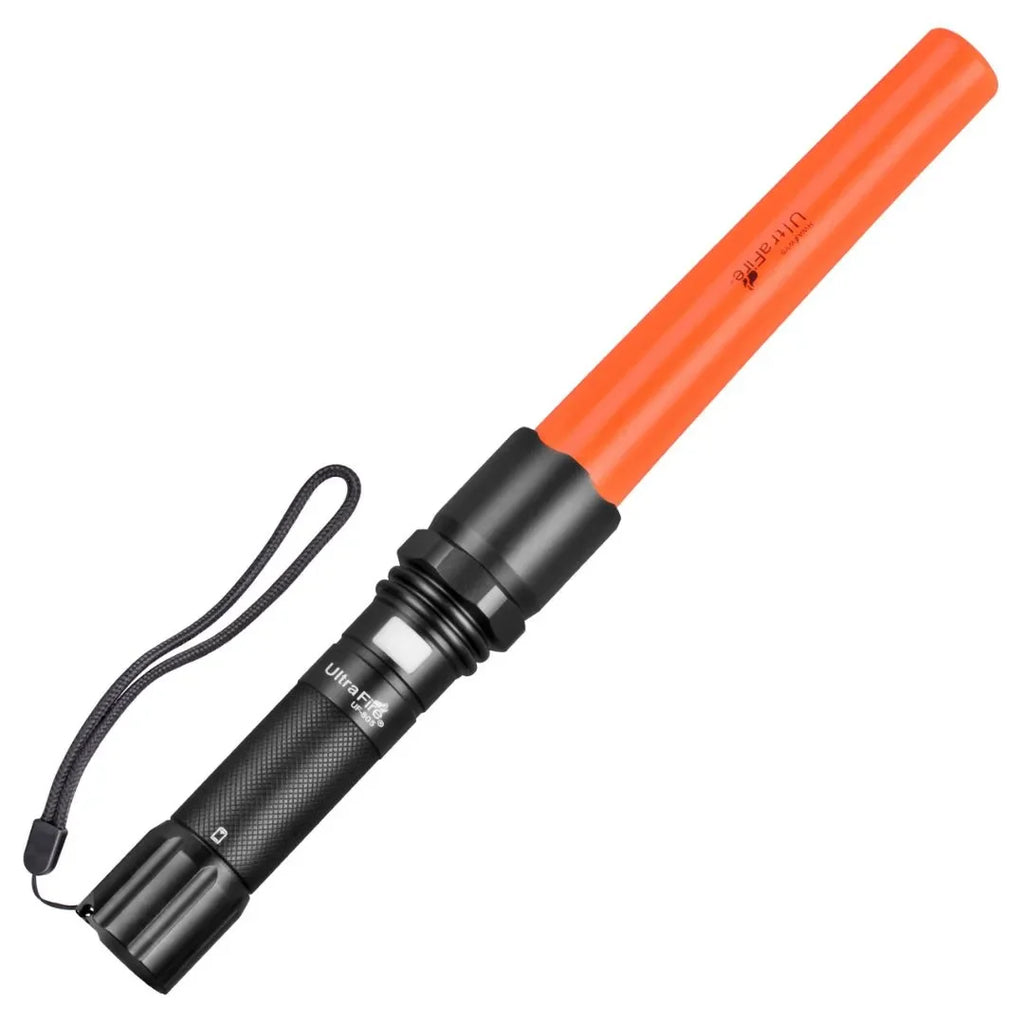 美品　SUREFIRE E184208 ブラックハンディライト UltraFire_UF-805_Traffic_Wand_