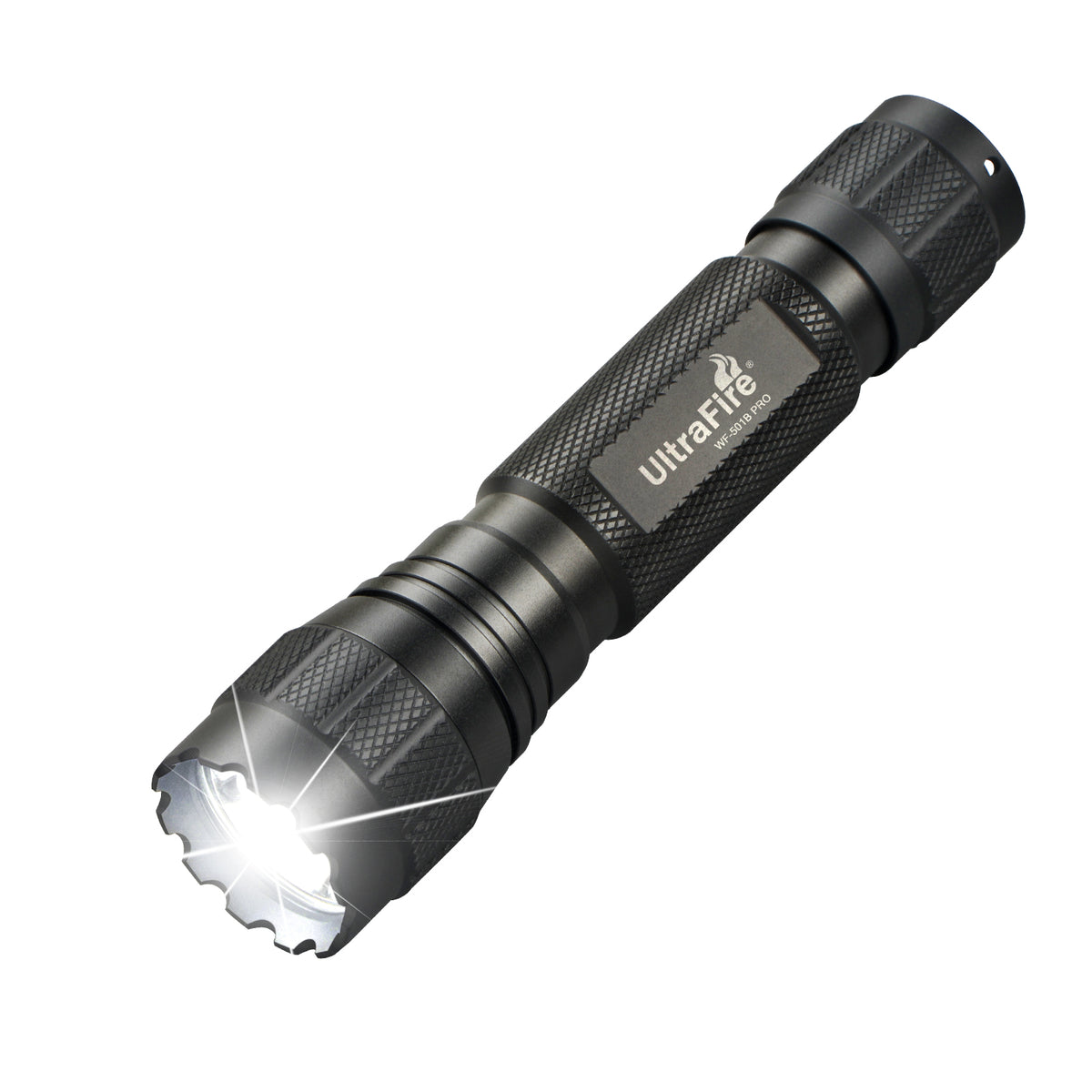 ULTRAFIRE Flashlight High Lumens with Holster, 1200 Lumen Single Mode Law Enforcement LED Flashlights with belt Holder, Small Duty Flash Light WF-501B PRO