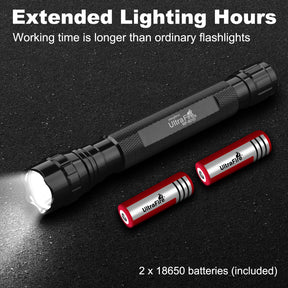 UltraFire WF-501 LED Flashlight, use 2*18650 Batteries