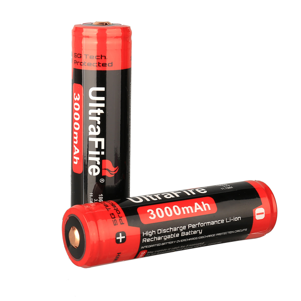 UltraFire 3000mAh 3.7V 18650 Rechargeable BRC Lithium Battery With Pro