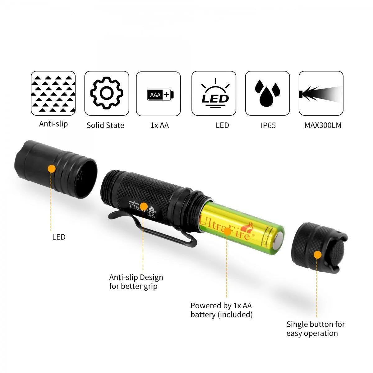 UltraFire Classic UF01 Flashlight