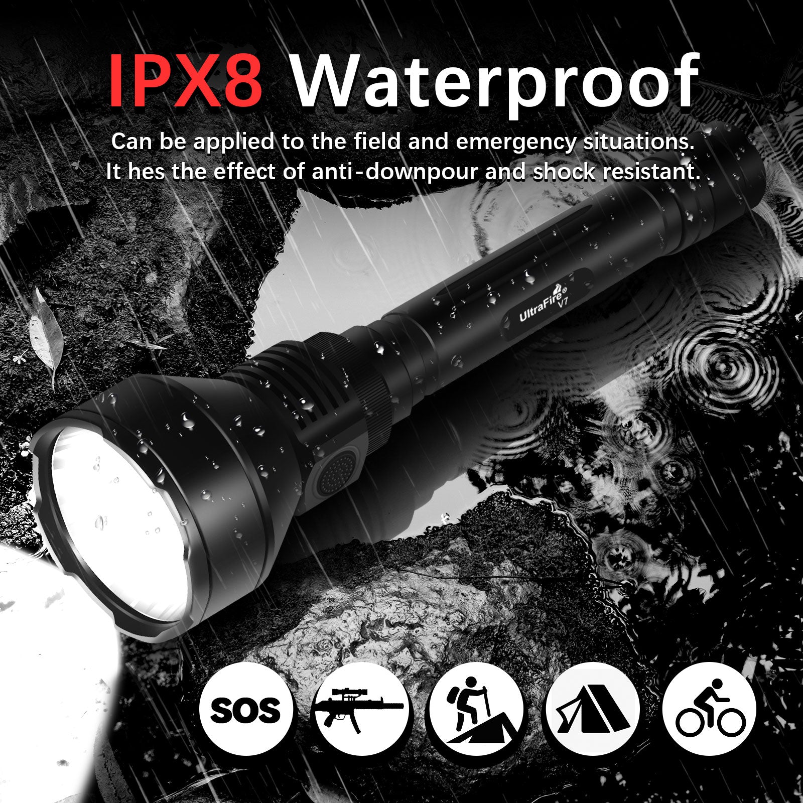 UltraFire V7 Tactical Flashlight
