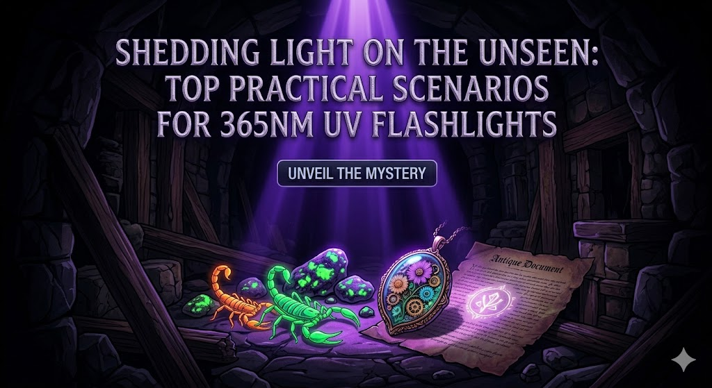 Shedding Light on the Unseen: Top Practical Scenarios for 365nm UV Flashlights