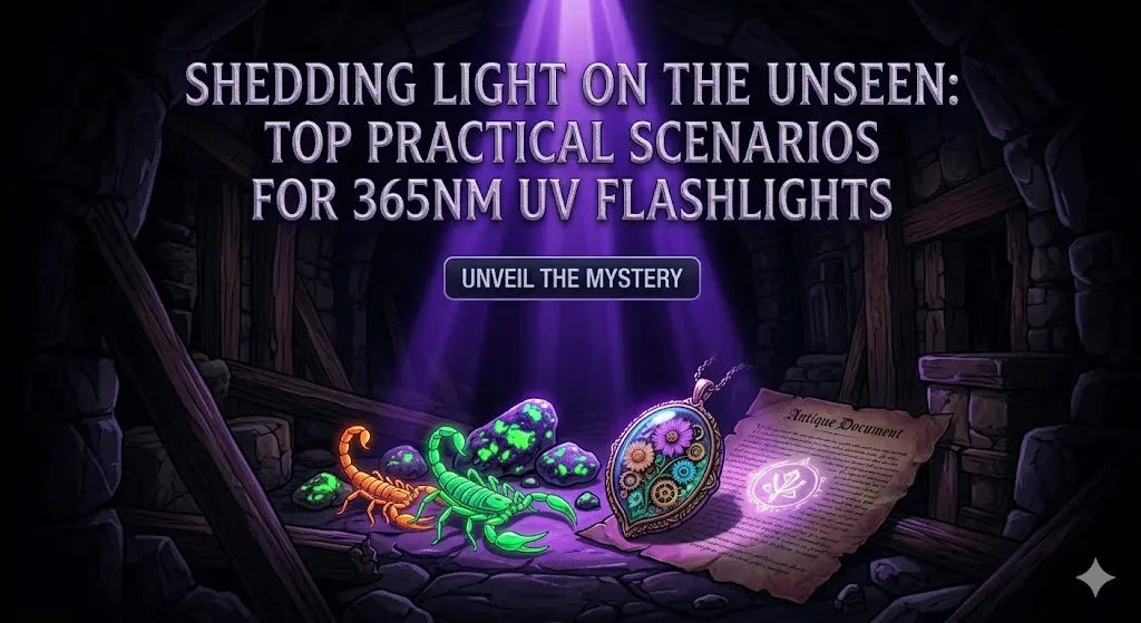 Shedding Light on the Unseen: Top Practical Scenarios for 365nm UV Flashlights