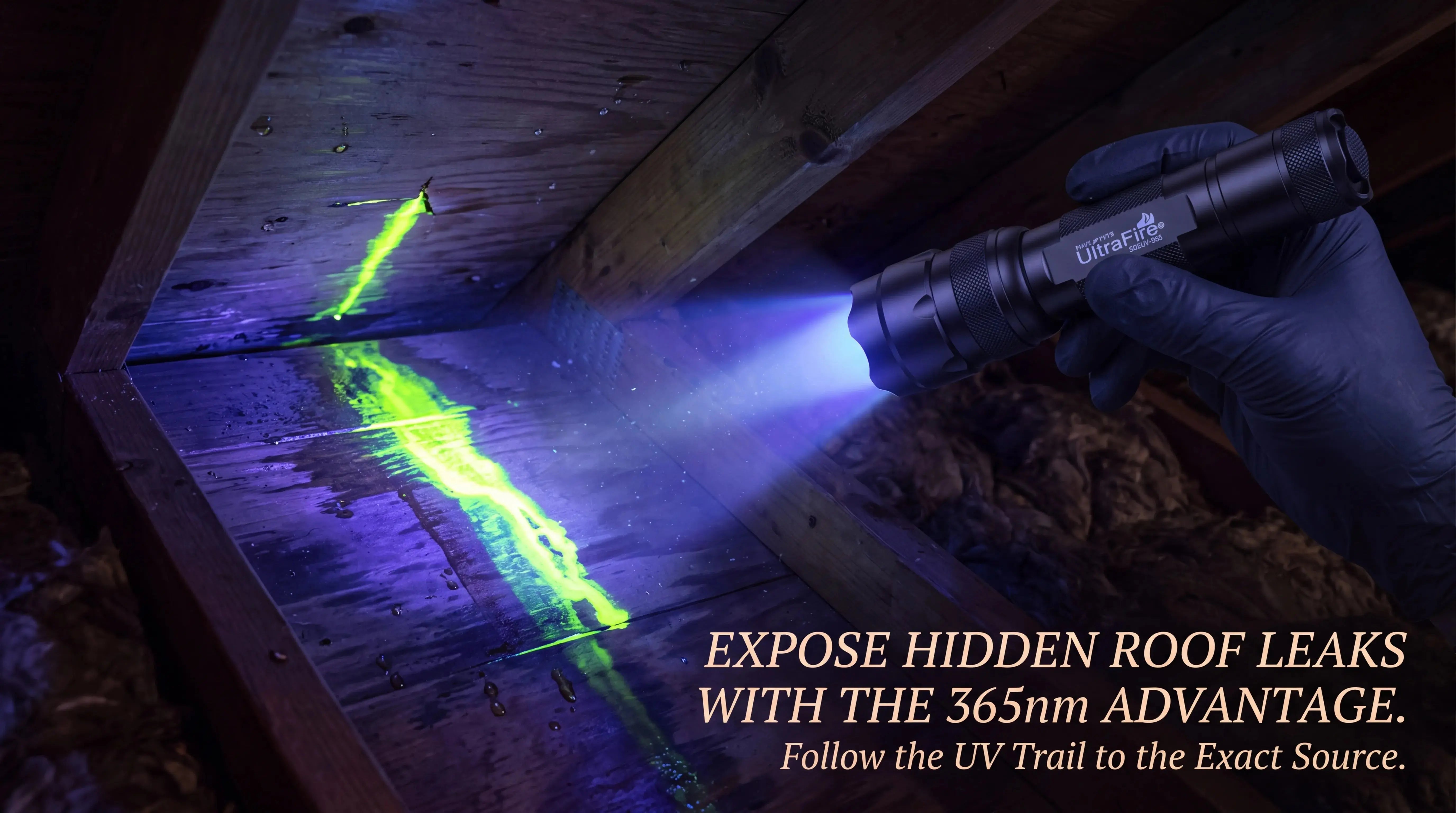 How to Detect Roof Leaks Using a UV Flashlight: A Quick Guide