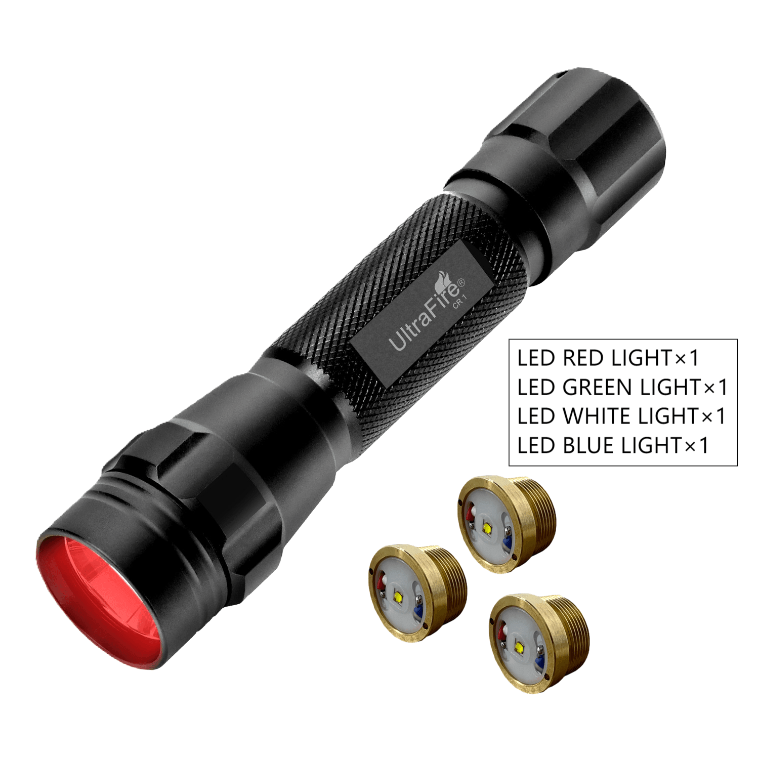 CR 1 Red LED Hunting Flashlight - UltraFire