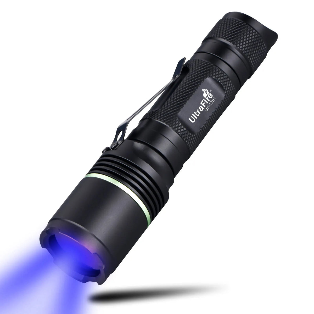 UltraFire UV Flashlight 365nm LED UV BlacklightSingle Mode Powerful UV Light for Pet Urine Stain Flurescent
