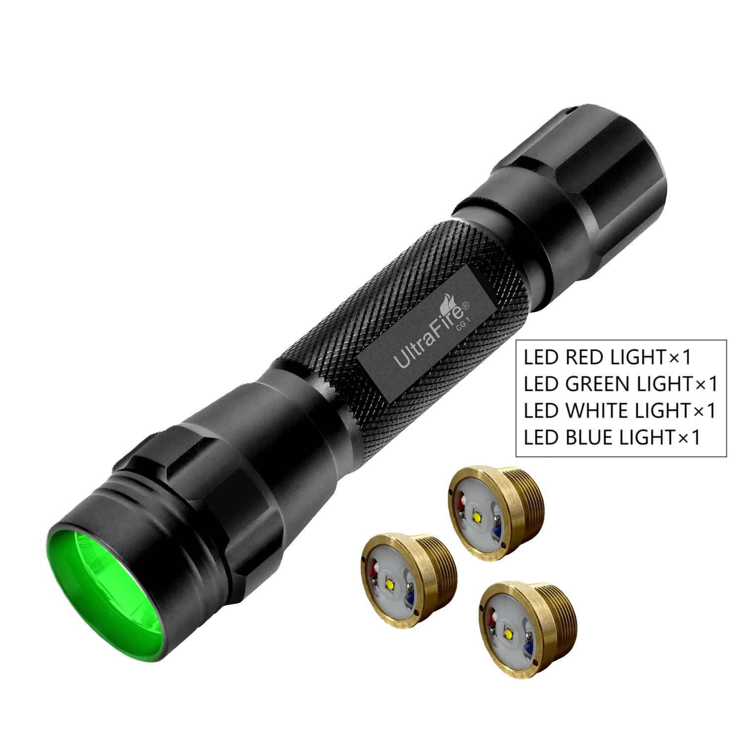 CG 1 Green LED Hunting Flashlight - UltraFire