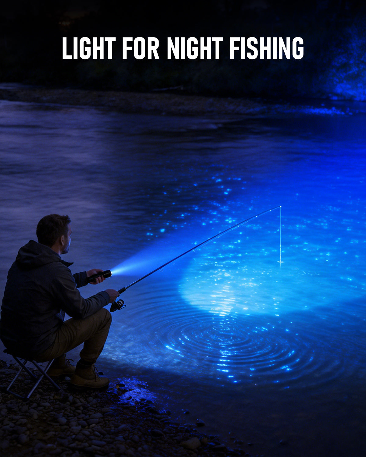UltraFire® WF-501BLX Blue LED Rechargeable Flashlight