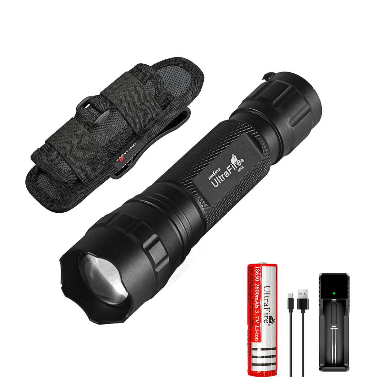 UltraFire WF-501B Tactical Flashlight-Amazon