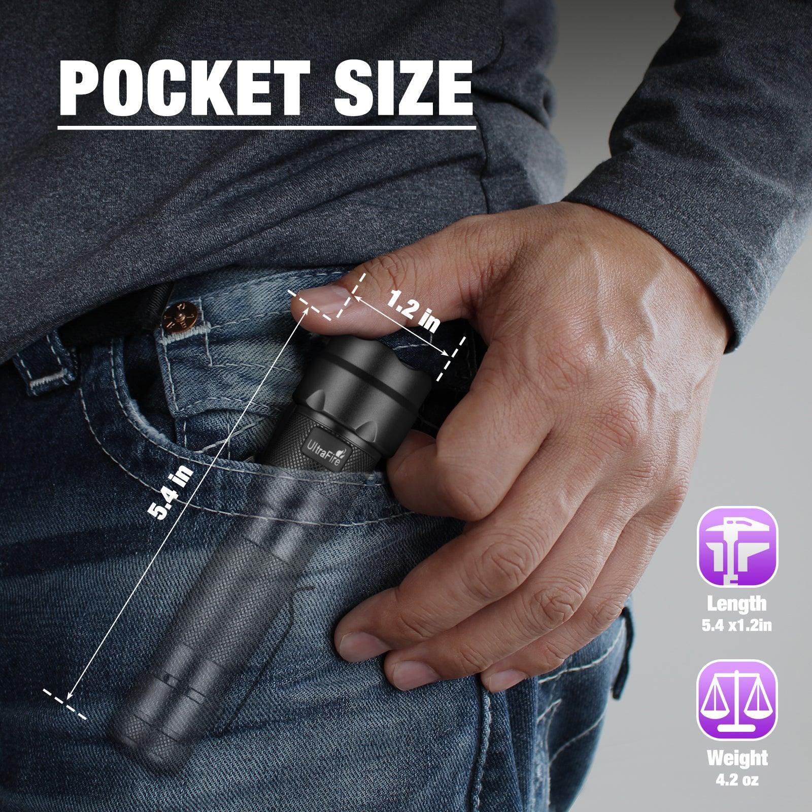 502UV PRO UV Flashlight 3 Wick - UltraFire