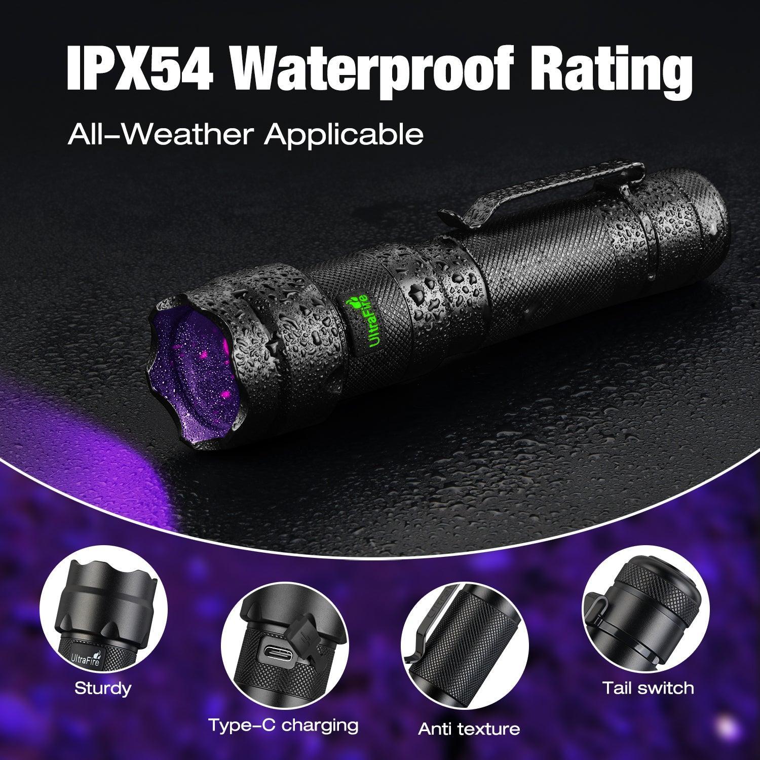 502UV PRO UV Flashlight 3 Wick - UltraFire