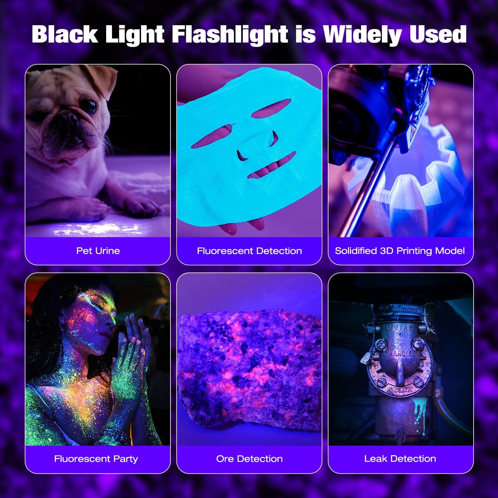 black light filter for flashlight UltraFire 502UV PRO Dual-Wavelength UV Light