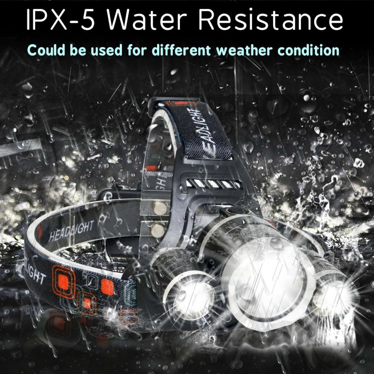 UltraFire P3 Headlight Adjustable brightness