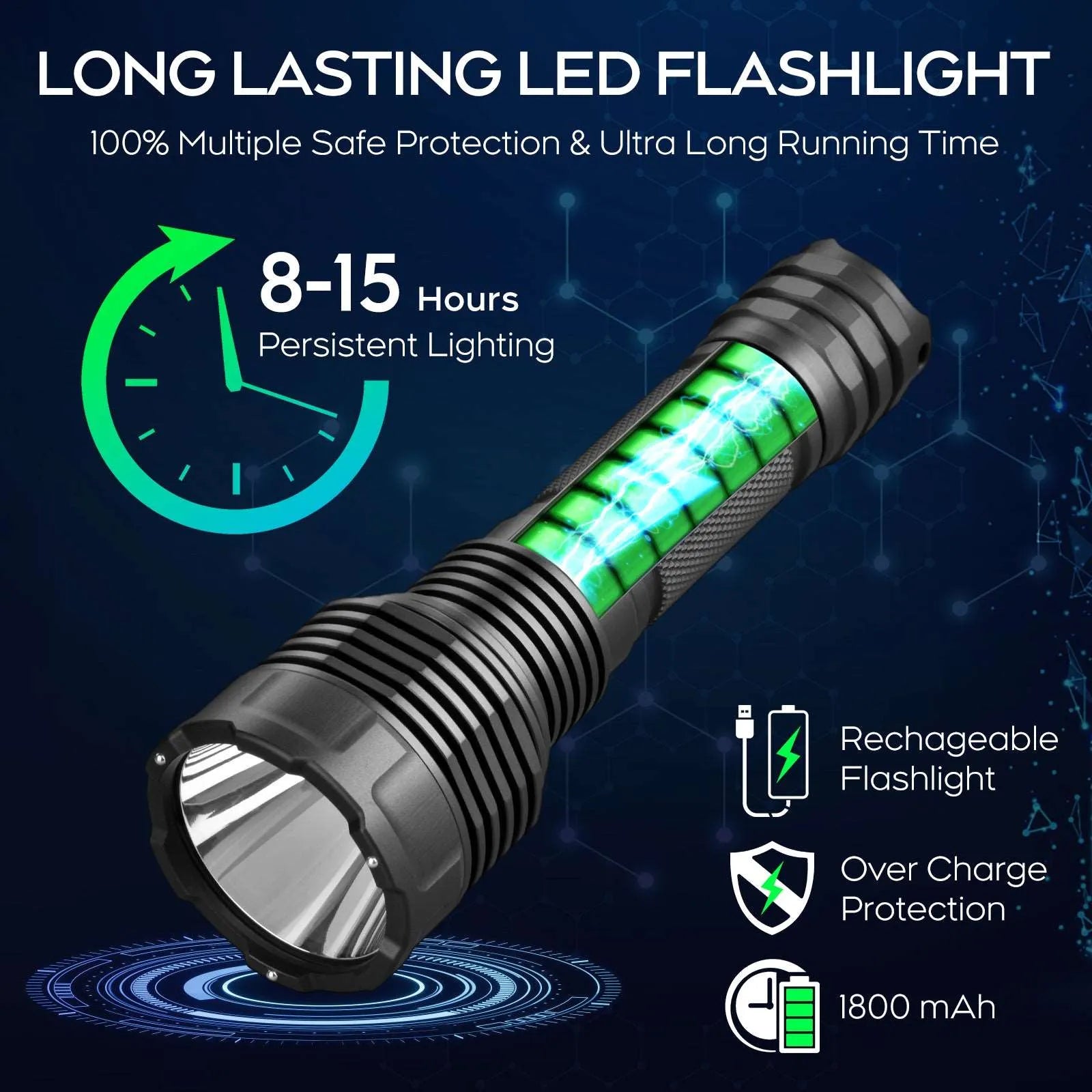 C15 Rechargeable Tactical Flashlight - UltraFire