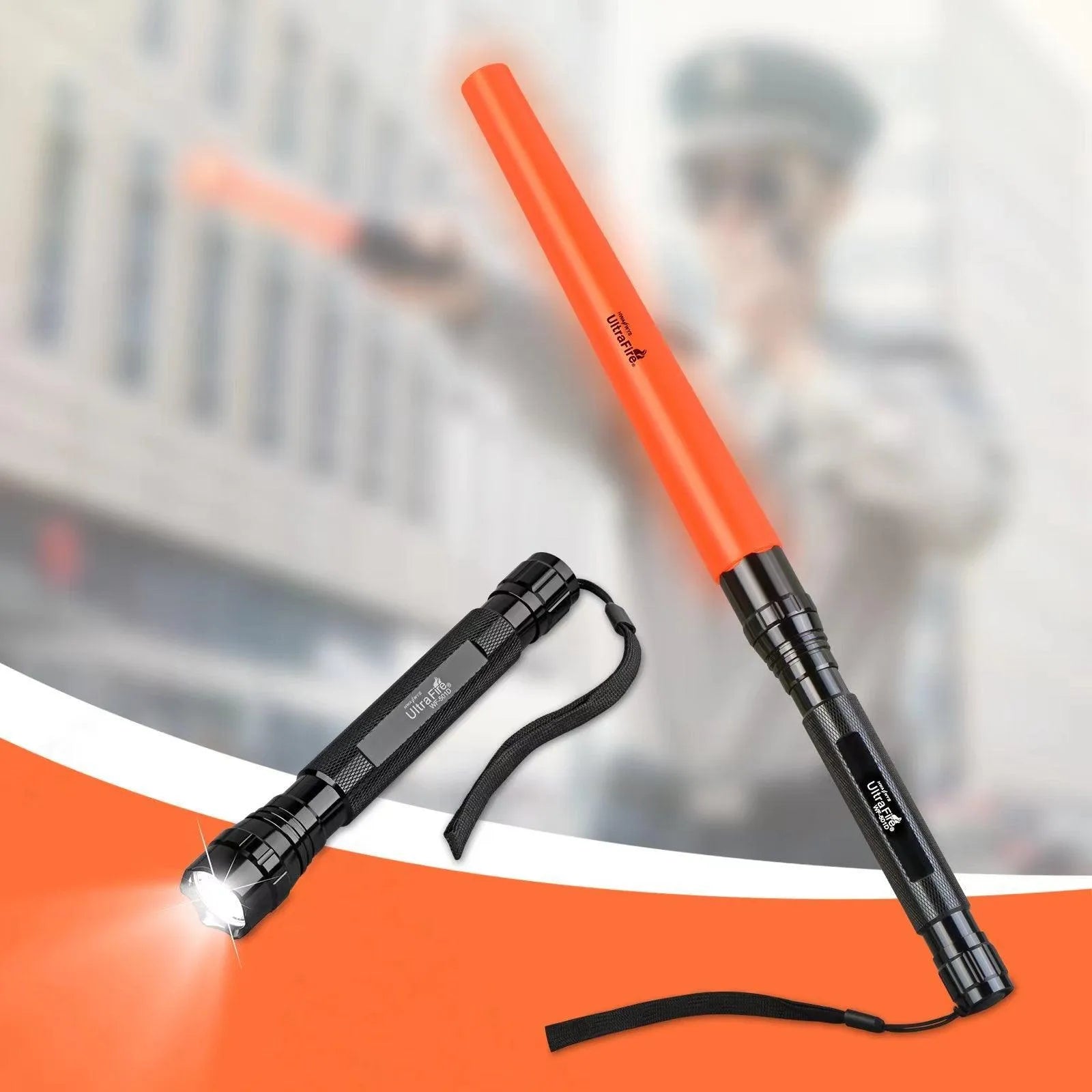 WF-501D Traffic Wand Flashlight - UltraFire