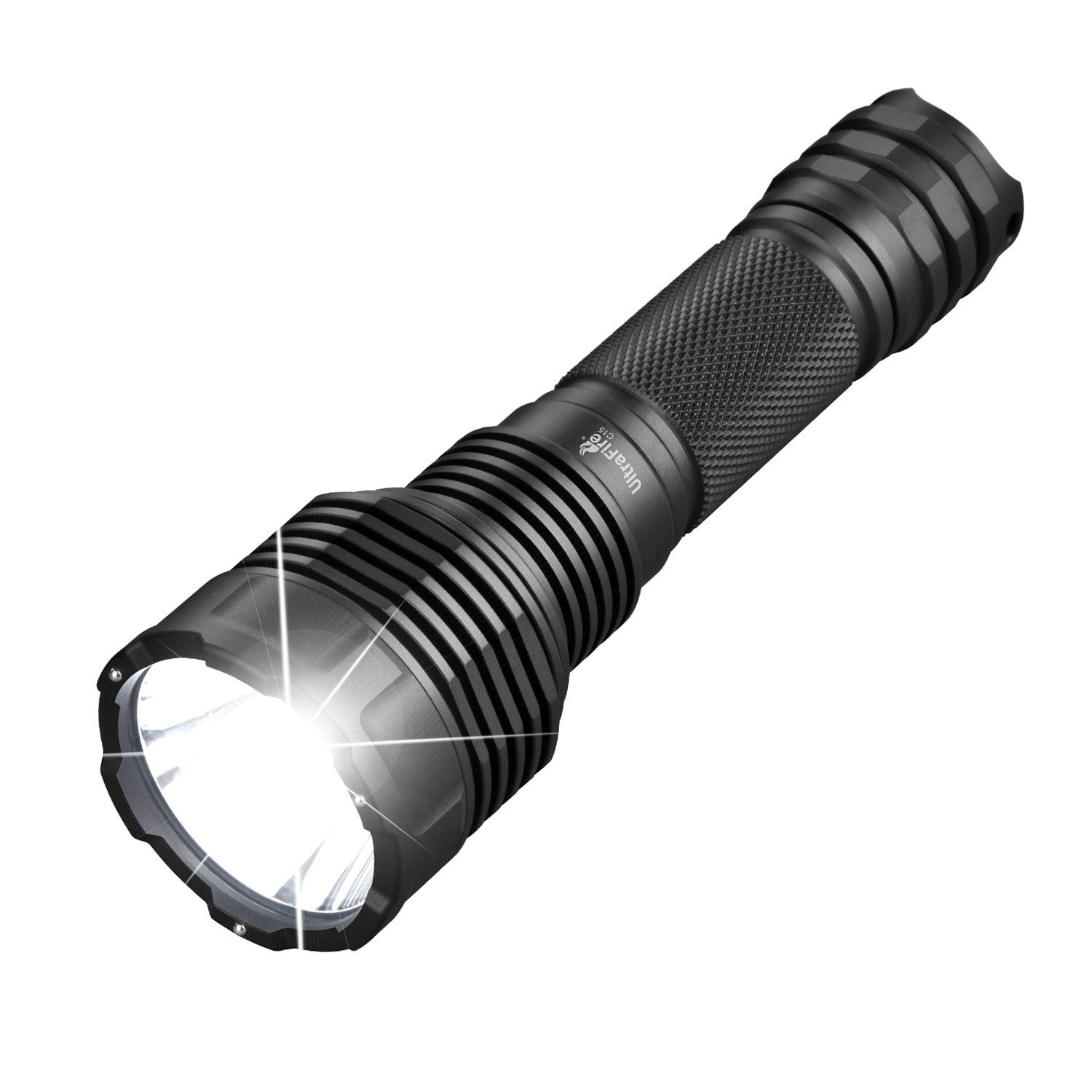 best rechargeable tactical flashlights UltraFire C15 Rechargeable Tactical Flashlight Only Flashlight