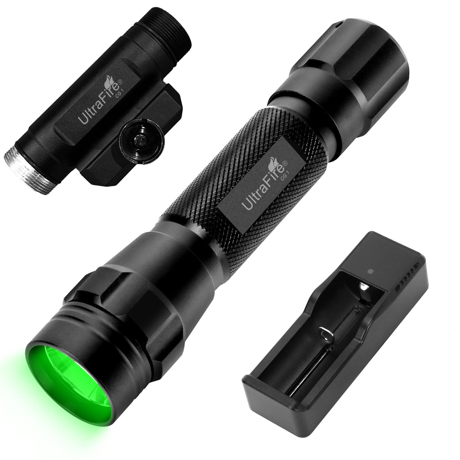 UltraFire® CG1 Green LED Hunting Flashlight