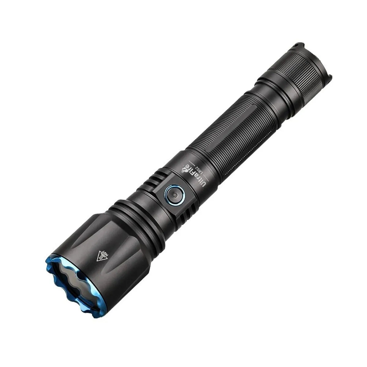 UltraFire LRS2 LEP Tactical Flashlight | 650 Lumens | 1695m Long-Range Beam | Rechargeable Hunting Light | High-Intensity Handheld Searchlight