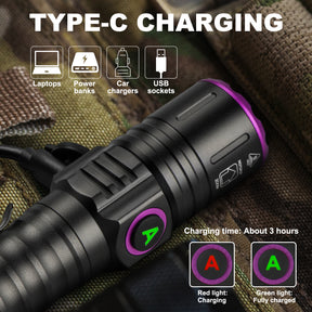 UltraFire UV Small, Light And Convenient Flashlight LED Light Type-C Rechargeable SP69