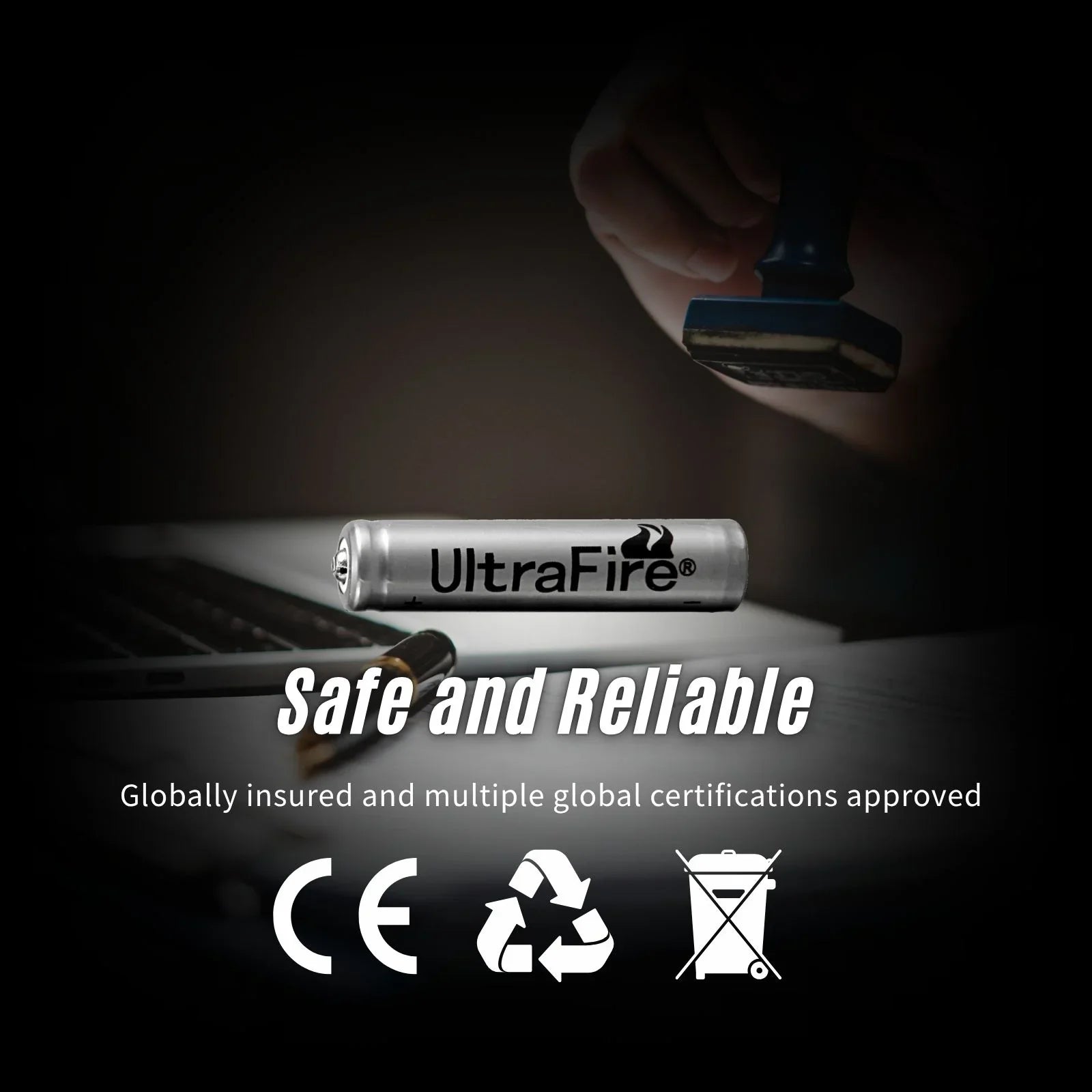 UltraFire 10440 500mAh 3.7V Batteries (2/10-Pack) - Protected - UltraFire