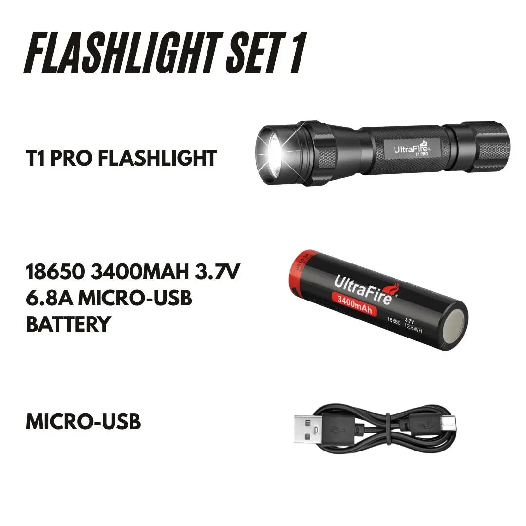 T1PROFlashlightSet_1 - UltraFire