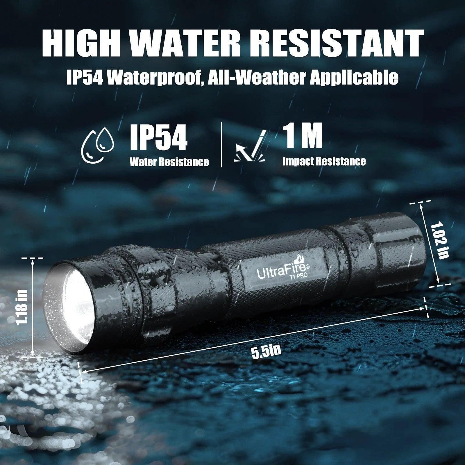 T1 PRO Tactical Flashlight - UltraFire