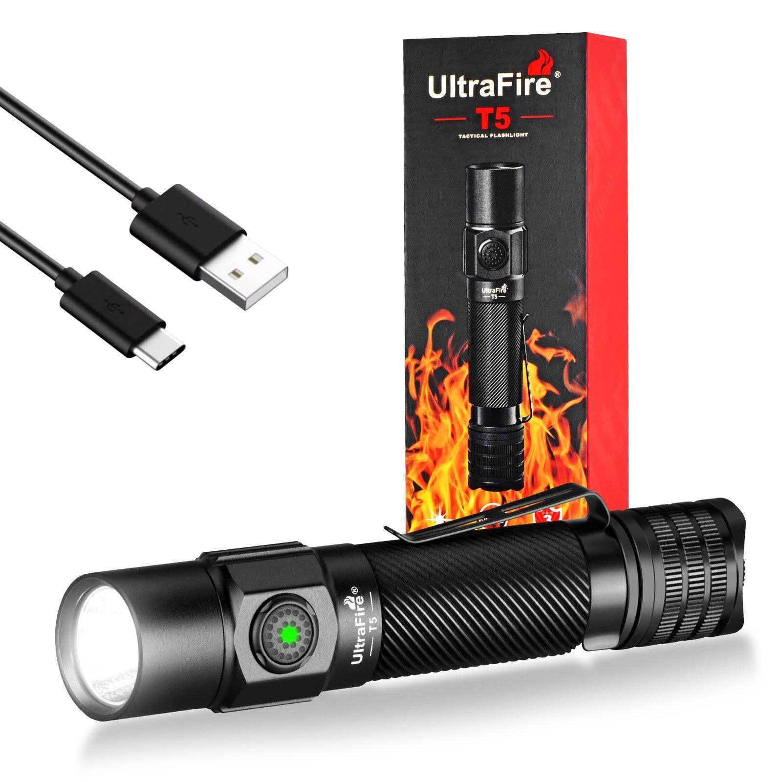 T5 Rechargeable Tactical Flashlight - UltraFire