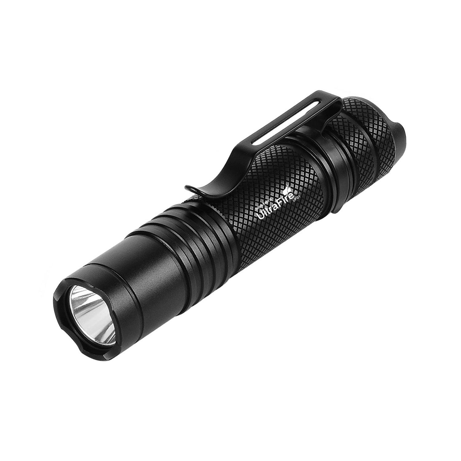 mini black light flashlight UltraFire UF01 AA Flashlight - 300 Lumens | 10 Hours