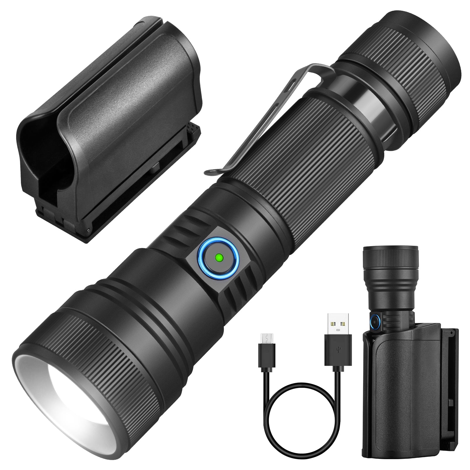 UF2 Rechargeable Tactical Flashlight - UltraFire