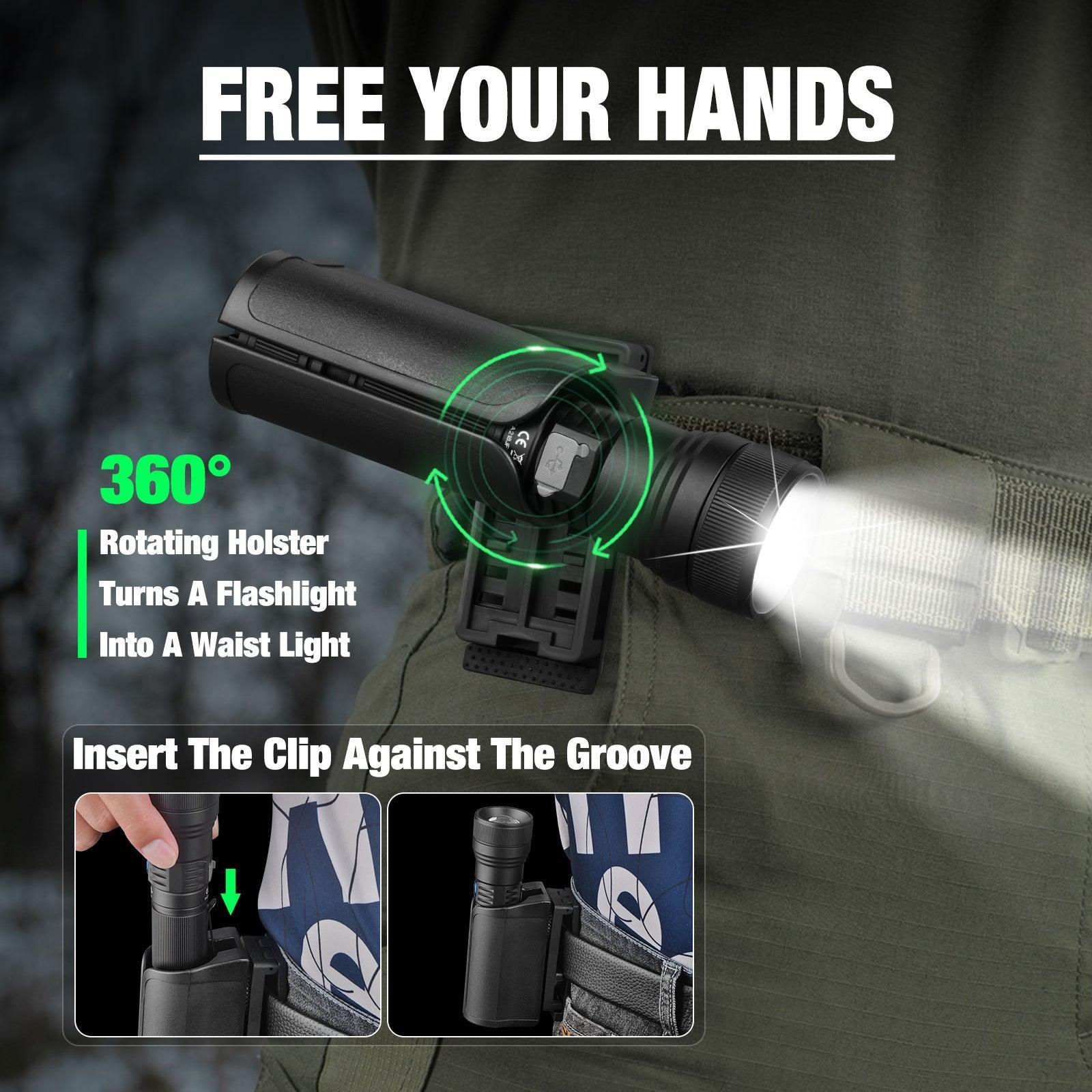 UF2 Rechargeable Tactical Flashlight - UltraFire