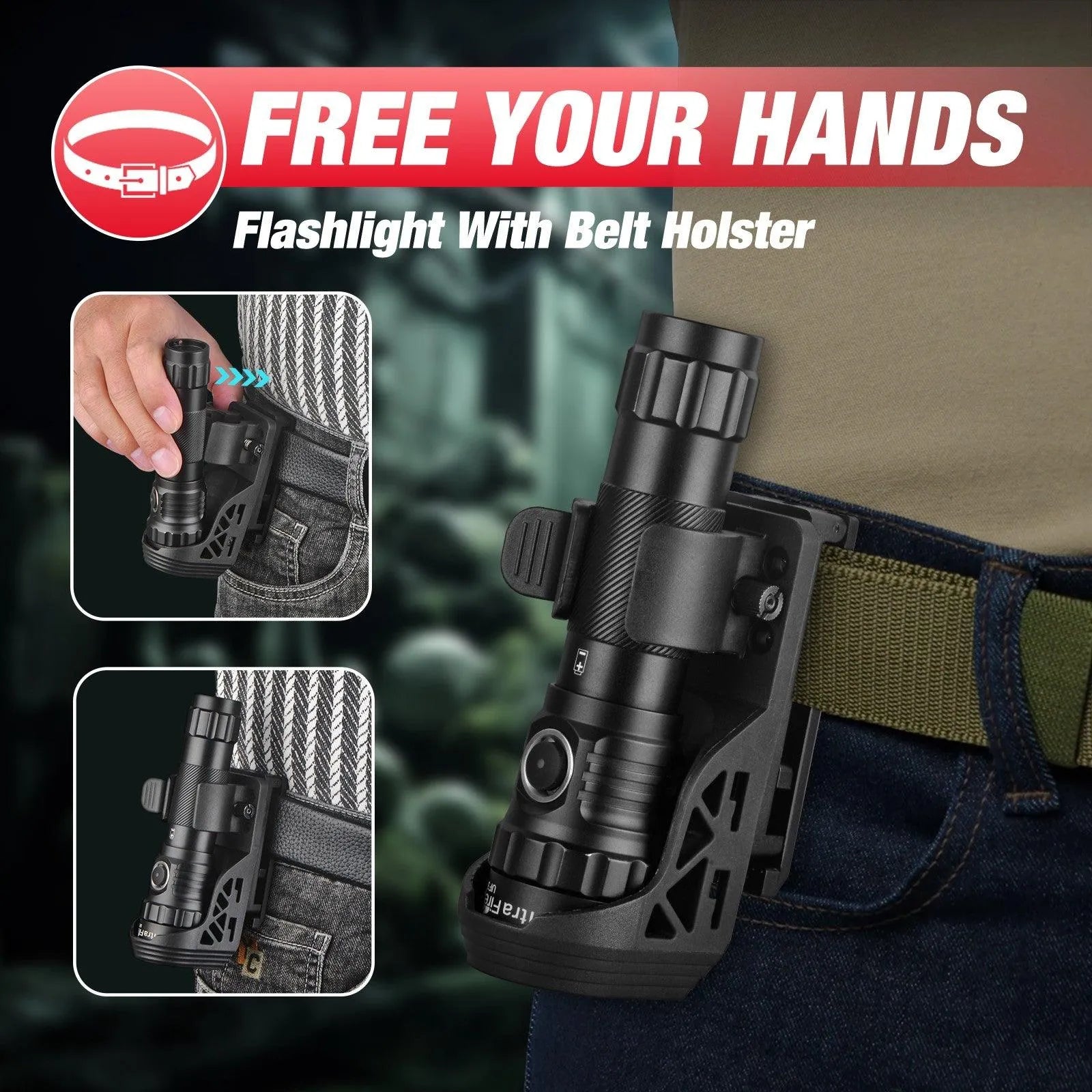 UF3 Rechargeable Tactical Flashlight - UltraFire