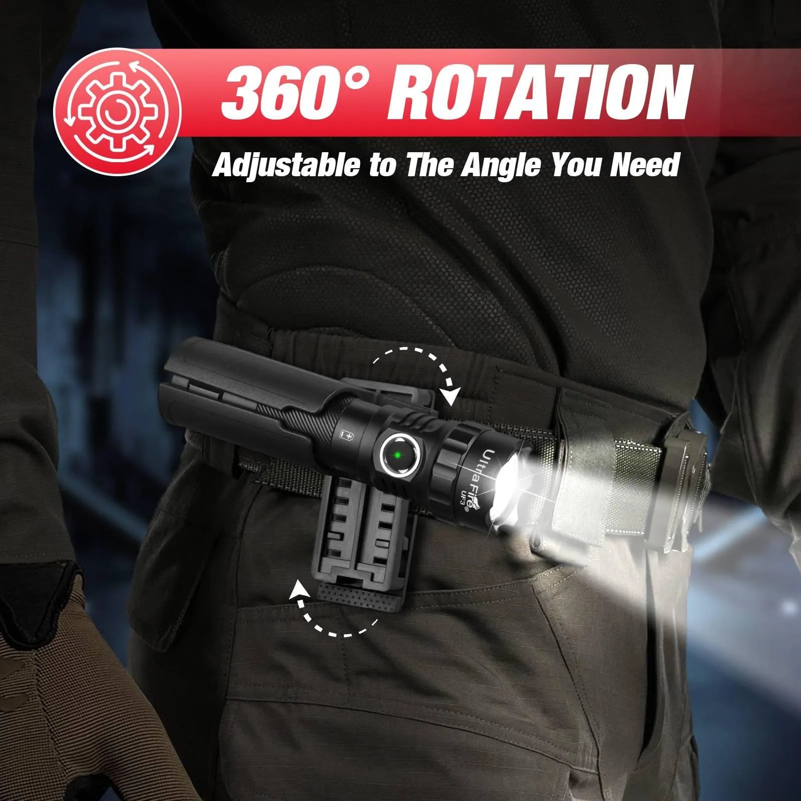 UF3 Rechargeable Tactical Flashlight - UltraFire