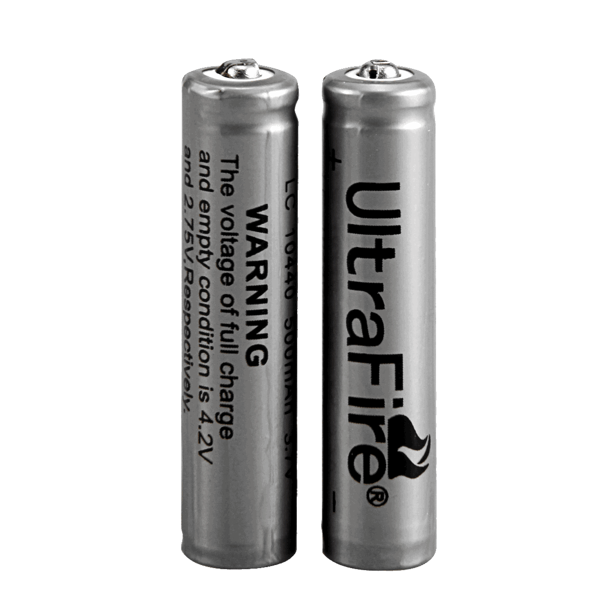 3.7 volt lithium ion rechargeable 10440 led flashlight UltraFire 10440 Battery - 500mAh | 3.7V