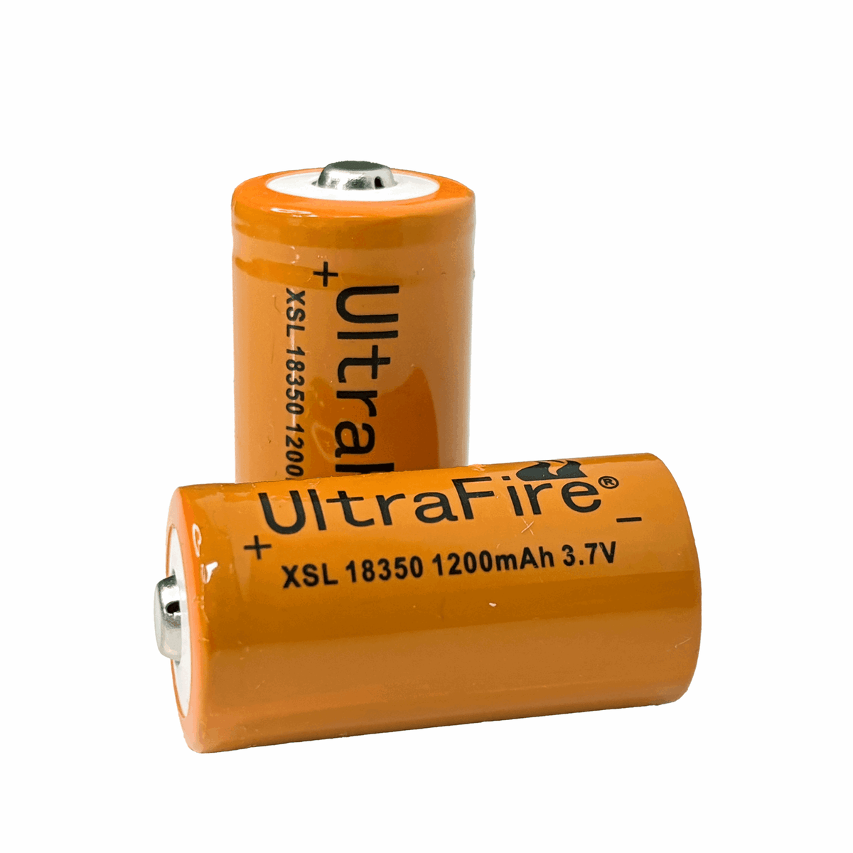 UltraFire 18350 Rechargeable Battery 1200mAh 3.7V - 2 Pack | BRC Protection Board UltraFire 18350 Rechargeable Battery 1200mAh 3.7V - 2 Pack | BRC Protection Board