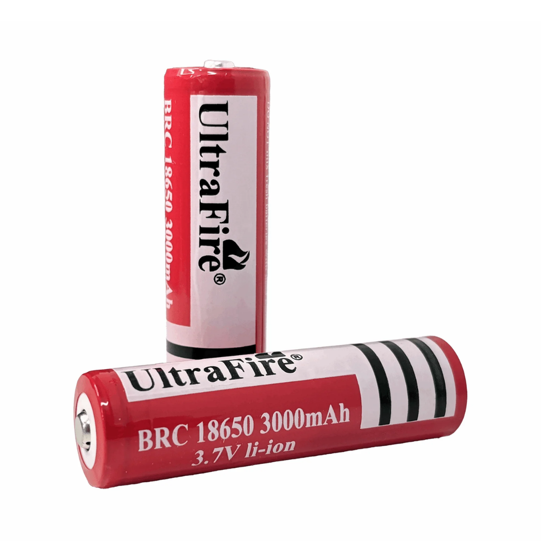 18650 3000mAh 3.7V Rechargeable Batteries (2-Pack) - UltraFire