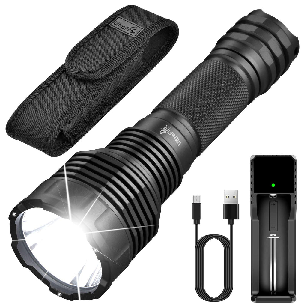 UltraFire C8 Tactical Flashlight - 1000 LUMENS | 200M | ZOOMABLE