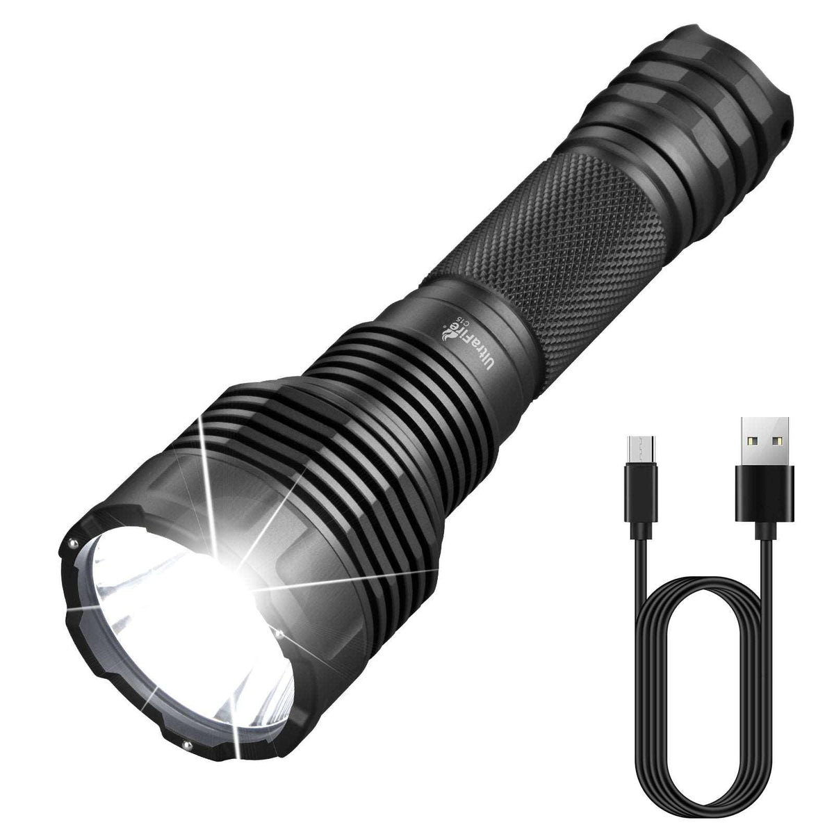 UltraFire C8 Tactical Flashlight - 1000 LUMENS | 200M | ZOOMABLE