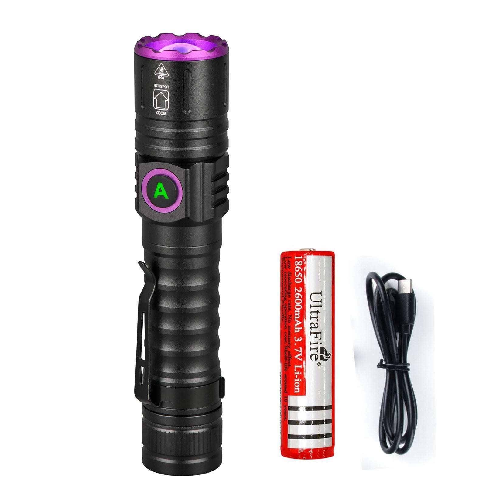 streamlight night com uv flashlight UltraFire SP69 Rechargeable UV Flashlight