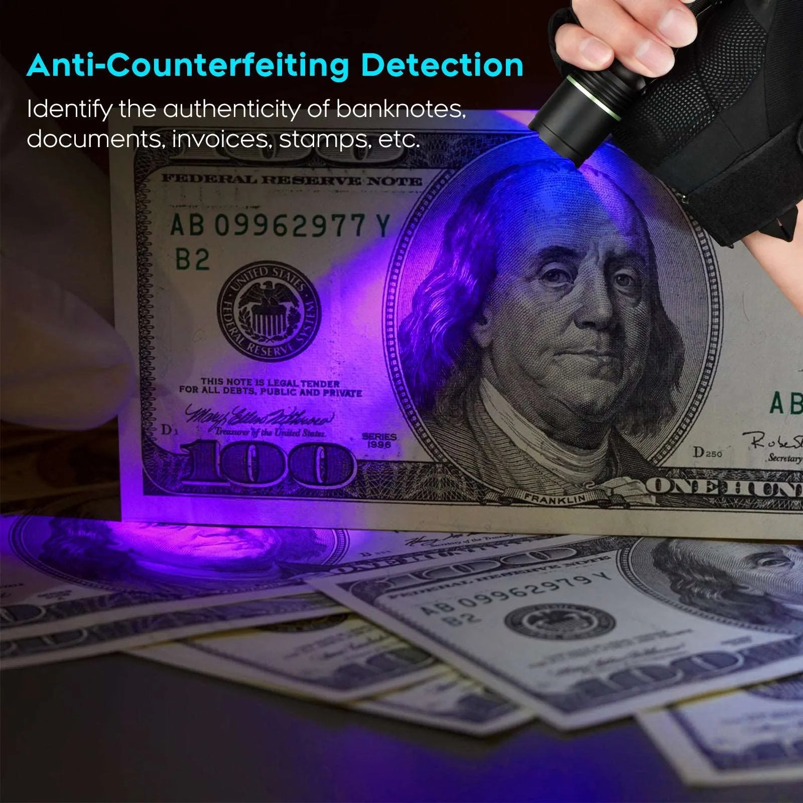 UF-1701 Black Light UV Flashlight - UltraFire