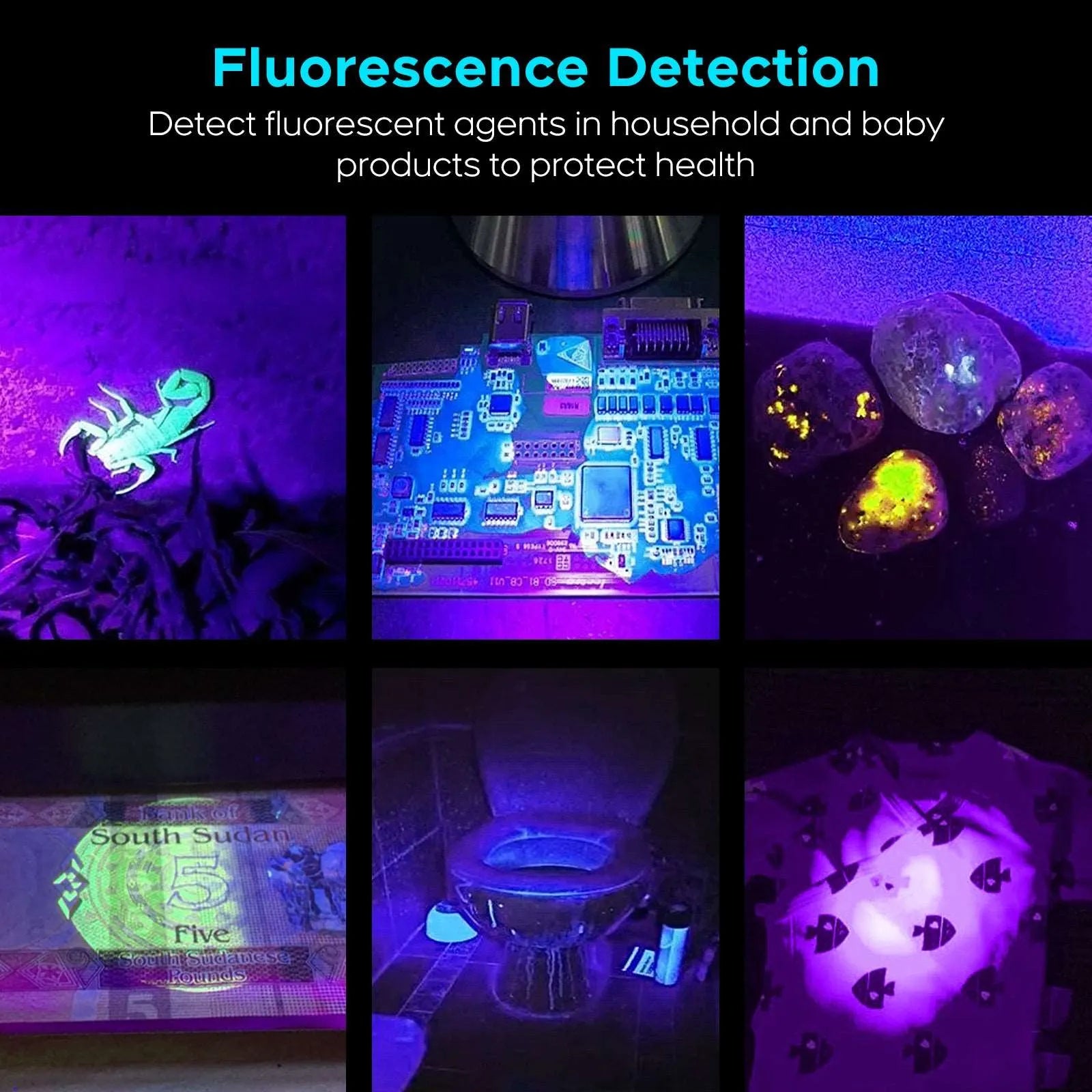 UF-1701 Black Light UV Flashlight - UltraFire