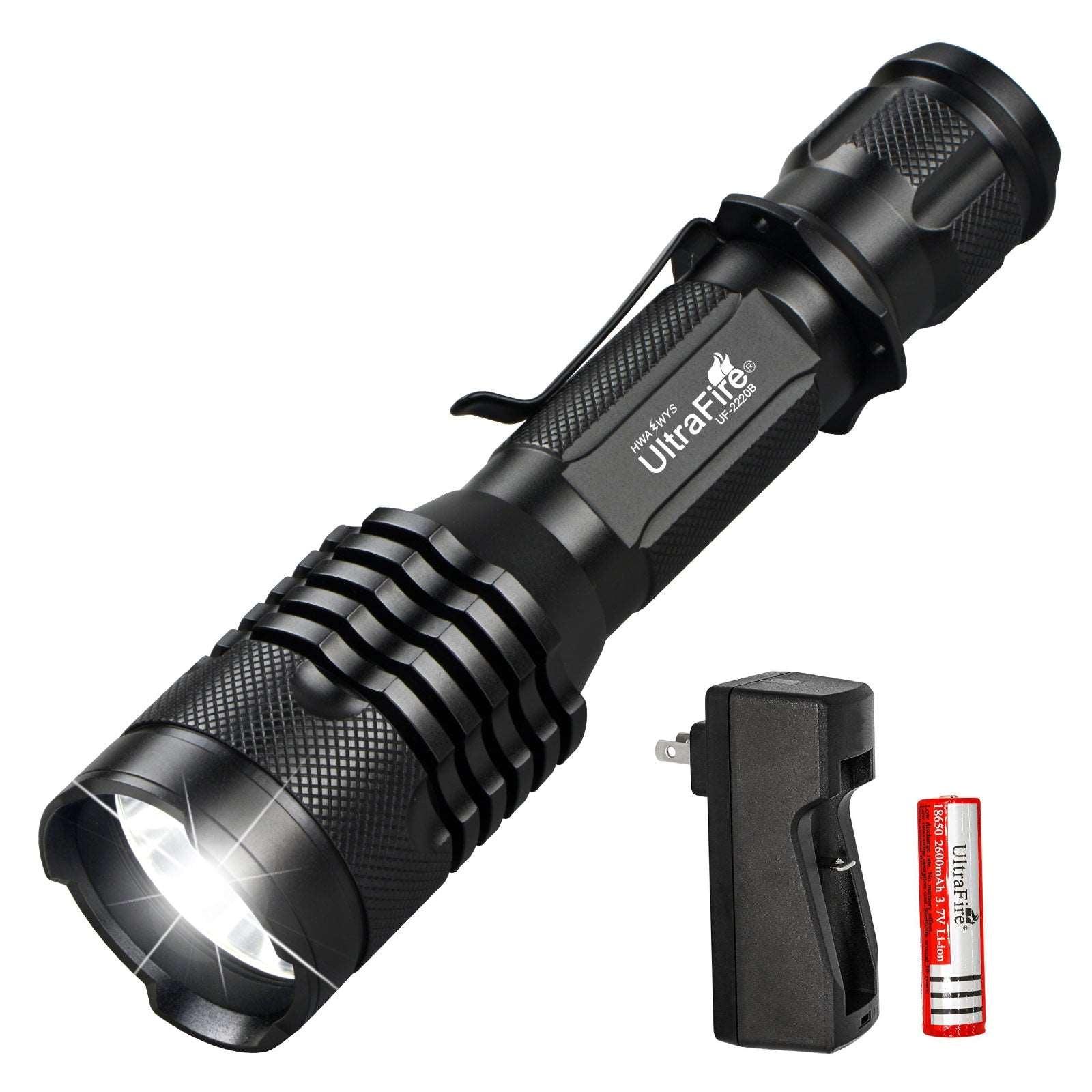 Ultrafire Logo Ultrafire Flashlight With Battery Charger XML T6 LED CREE 5W Tactical