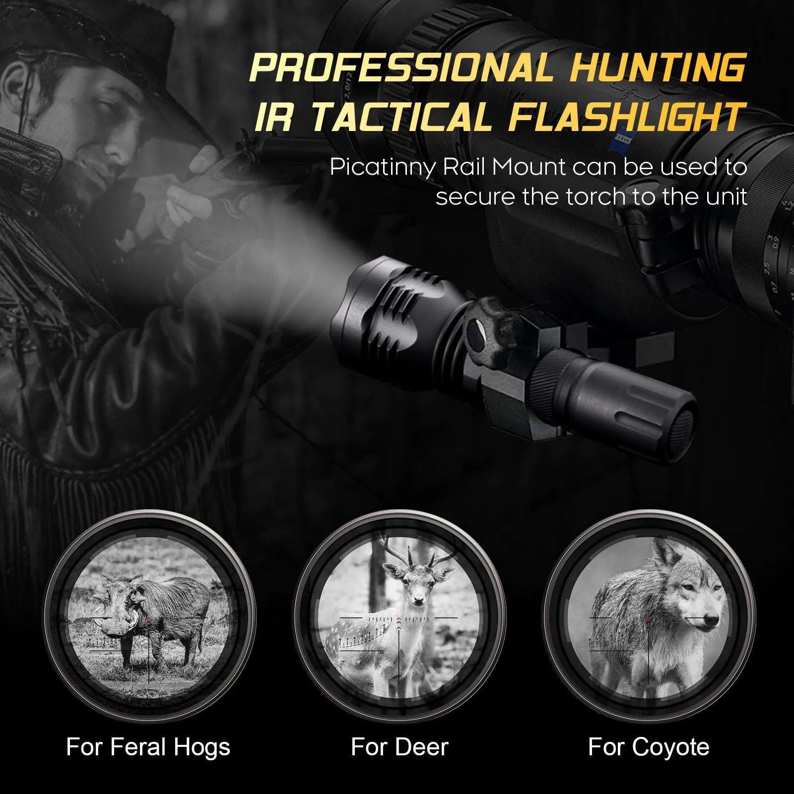 UF-802S Infrared Hunting Flashlight - UltraFire