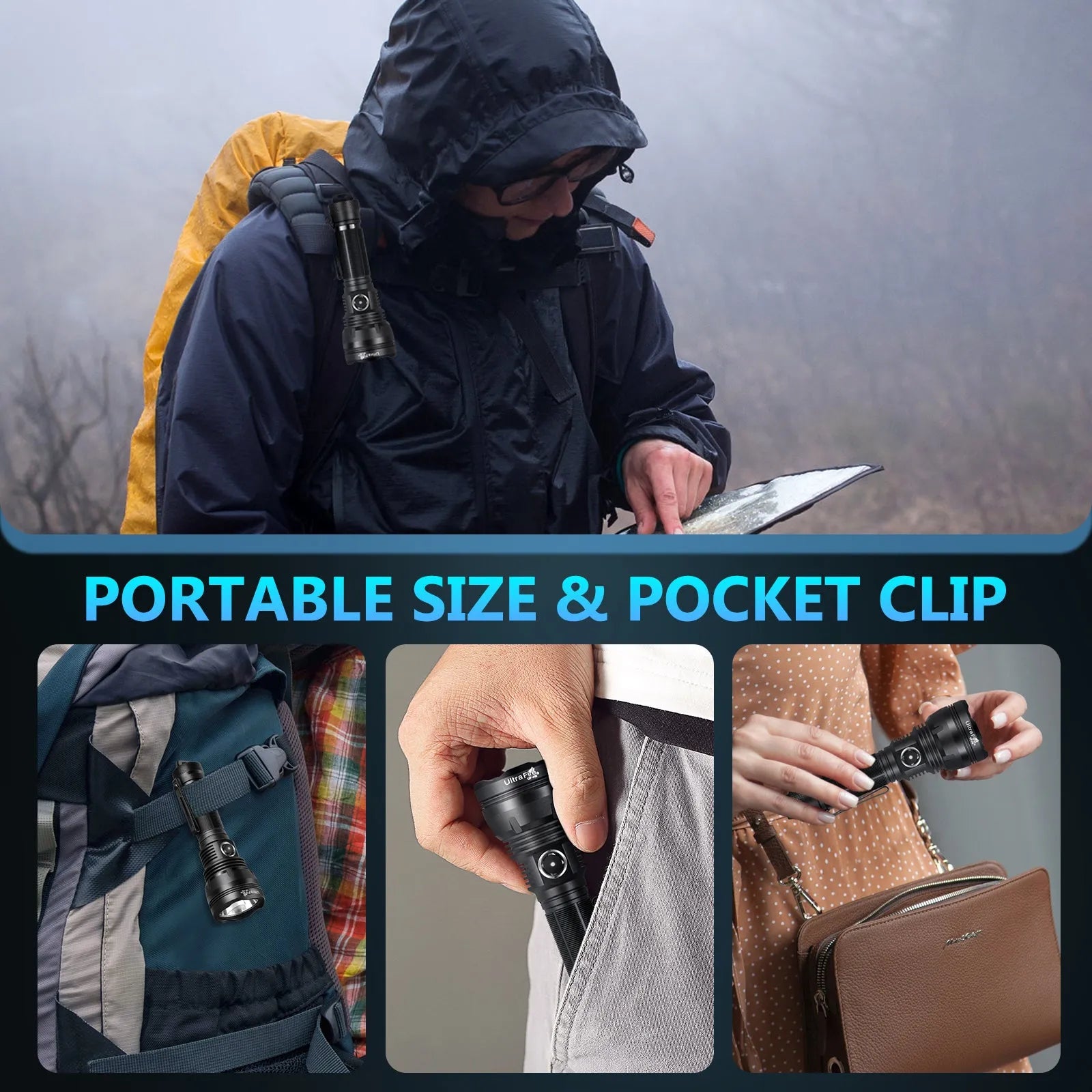 H6 Rechargeable Tactical Flashlight - UltraFire
